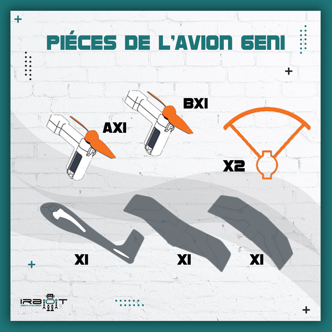 Pièces de L'AVION 6EN1 (sauf AI CORE)