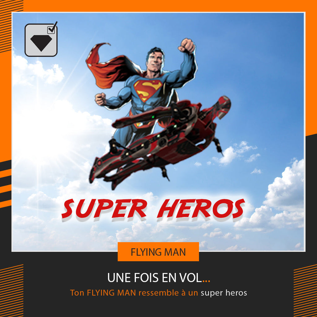 flying man irdrone