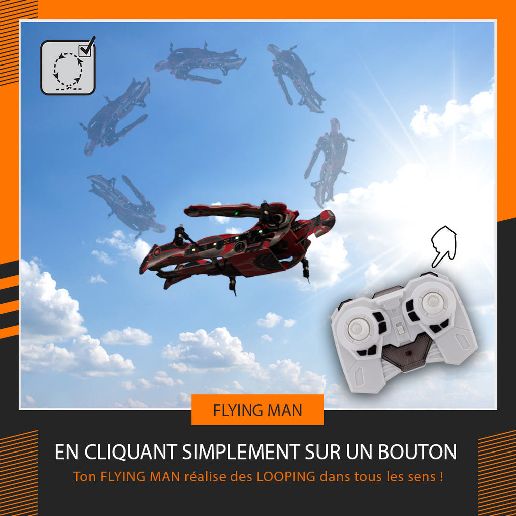 flying man irdrone